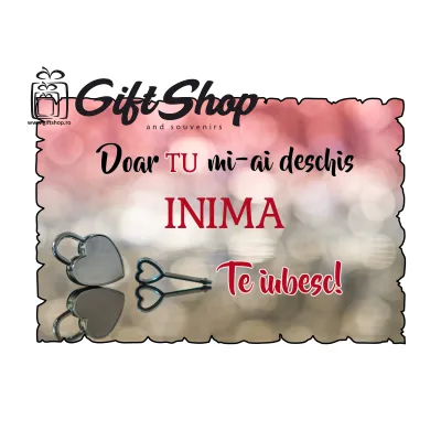 Doar tu mi-ai deschis inima, magnet frigider mgs058